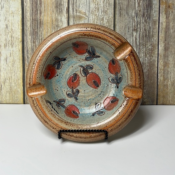 VINTAGE CIGAR ASHTRAY ITALIAN POTTERY SIGNED LAZZARO FROM MODIGLIANI STUDIO - Picture 2 of 9